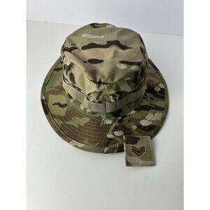 Military Multicam Sun/Weather Camo Boonie Bernard Cap Co. Type IV SZ 7 3/8 New